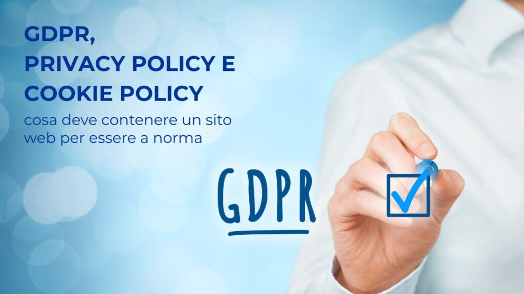 GDPR privacy policy e cookie policy